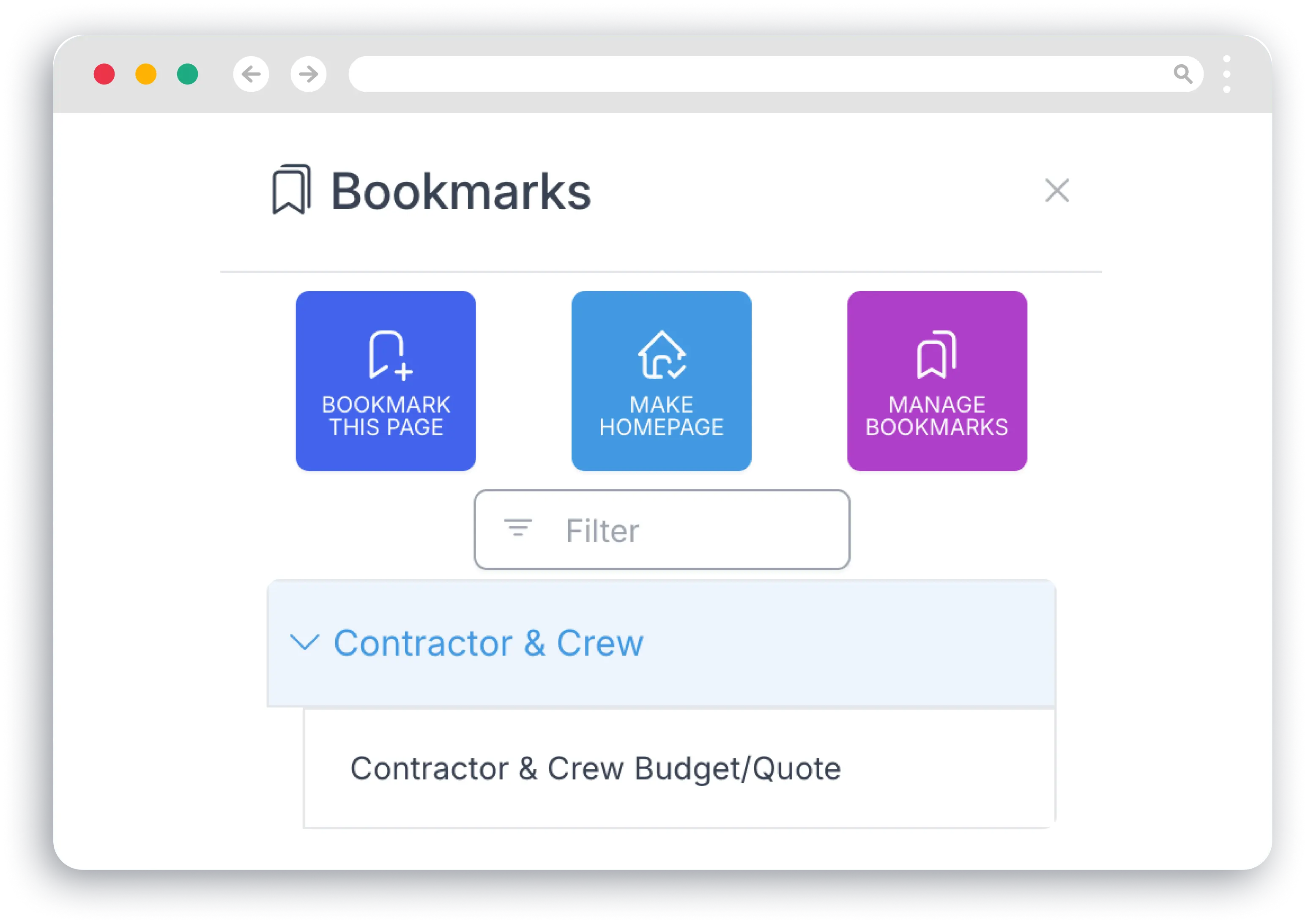 Exporting and Bookmarking Contractor Info