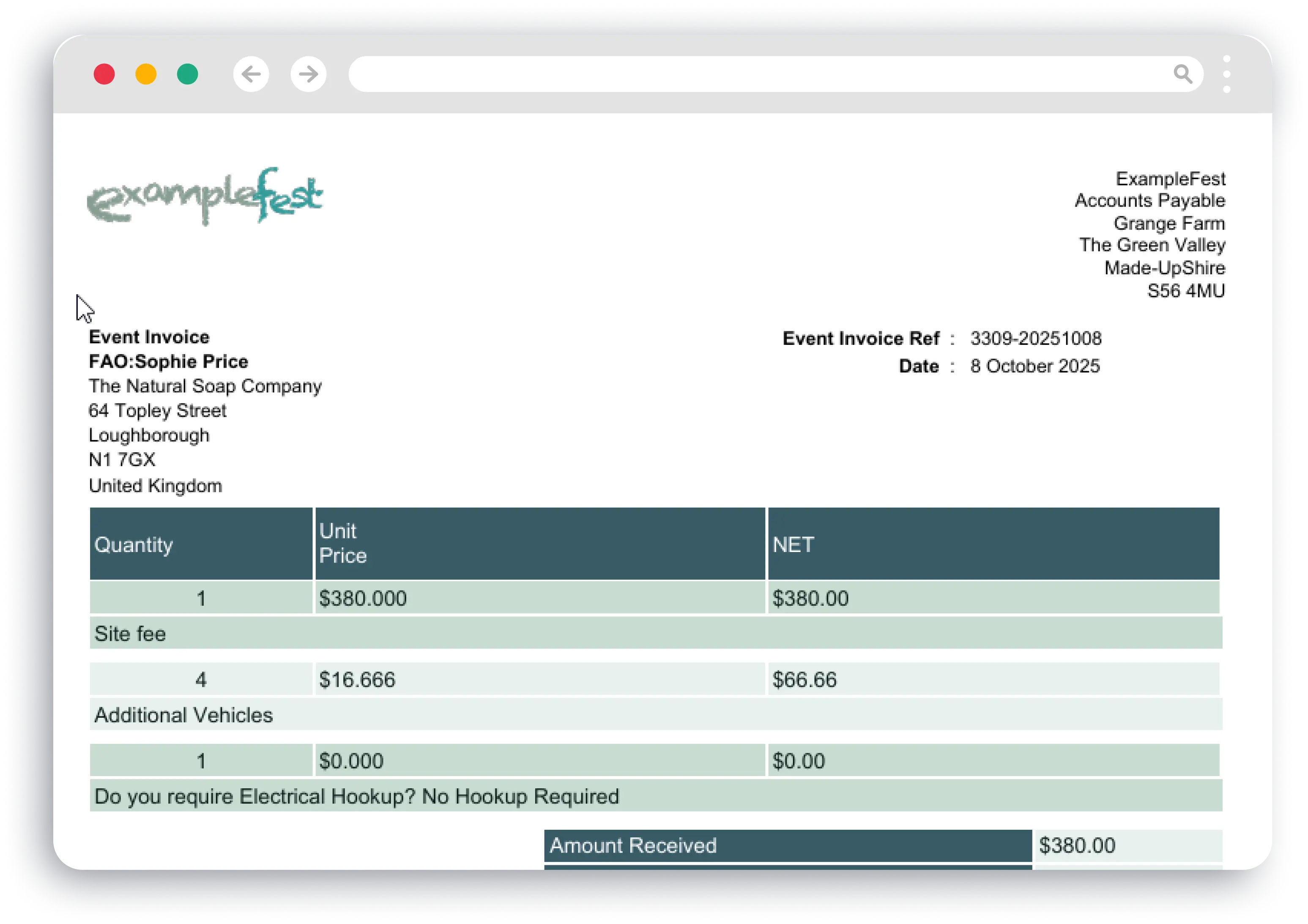 Invoices and Payments